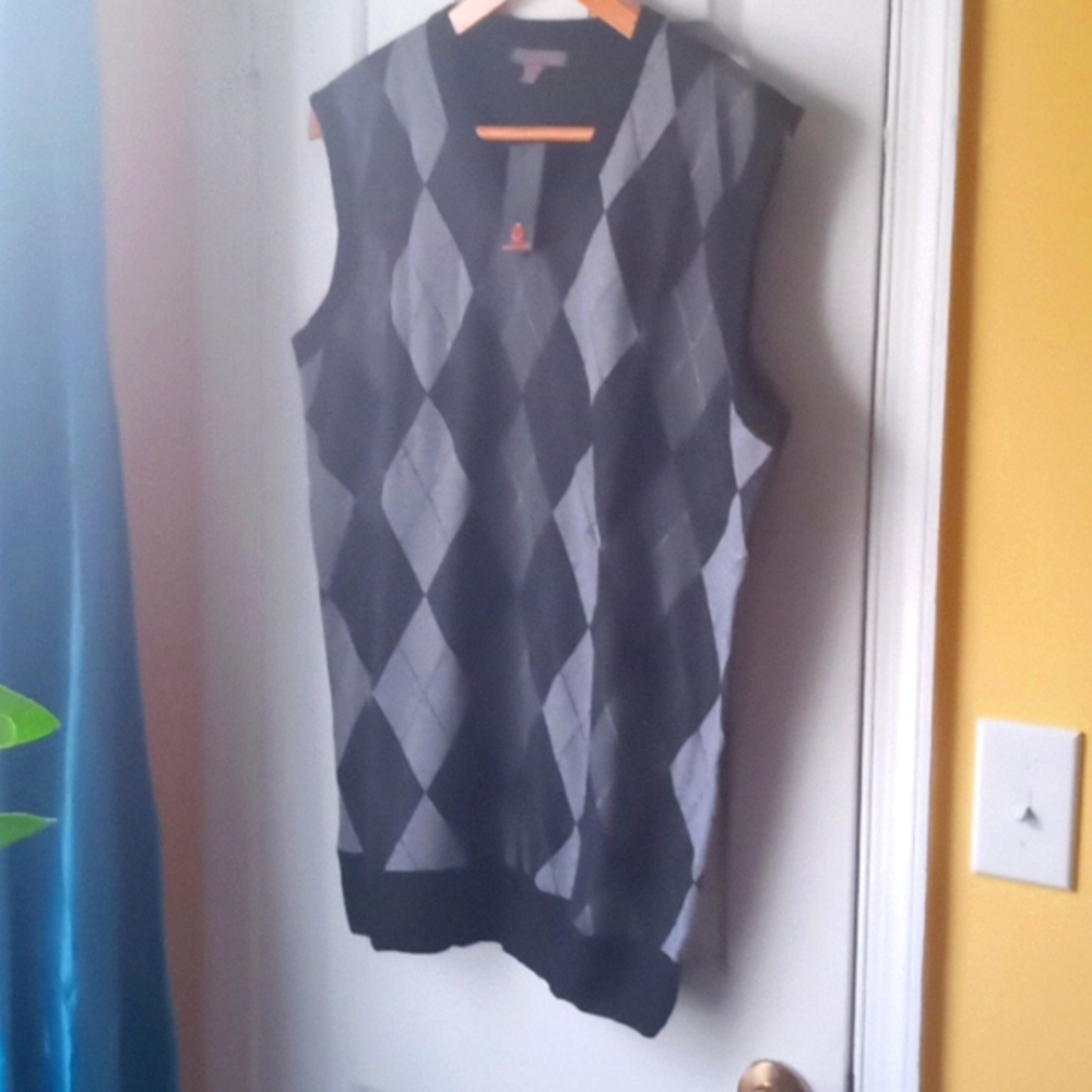 NWT men's Sahara Club argyle sweater vest size XL